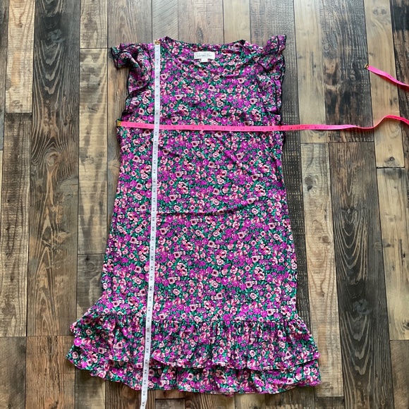 Women's Harper Rose Ruffle Sleeve & Skirt Ditsy Floral Print Mini Dress - Picture 8 of 8